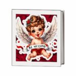 Cutie Ornamente Licheni Model Cupidon Rosu Dl095 1