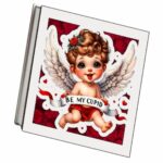 Cutie Ornamente Licheni Model Cupidon Rosu Dl095 4