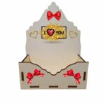 Cutie Pentru Flori Lemn Te Iubesc Inimi Cauv013