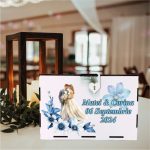 Cutie Dar Miri , Personalizata, Lemn, Albastra, 30x20x20 cm, CDNUV008 - imagine 2