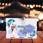 Cutie Dar Miri , Personalizata, Albastru, Lemn, 30x20x20 cm, CDNUV010 - imagine 5