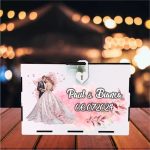 Cutie Dar Miri , Personalizata, Roz, Lemn, 30x20x20 cm, CDNUV012 - imagine 5