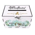 Cutie Dar Miri , Personalizata, Verde, Lemn, 30x20x20 cm, CDNUV014