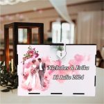 Cutie Dar Miri , Personalizata, Roz, Lemn, 30x20x20 cm, CDNUV020 - imagine 2