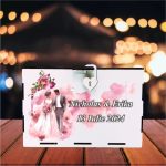Cutie Dar Miri , Personalizata, Roz, Lemn, 30x20x20 cm, CDNUV020 - imagine 5