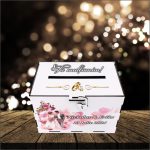 Cutie Dar Miri , Personalizata, Roz, Lemn, 30x20x20 cm, CDNUV020 - imagine 3