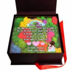 Cutie Cadou Nasi, Cadou pentru mot, Licheni, Multicolor, 23x23 cm, CLNUV004 - imagine 3
