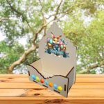 Cutie Aranjamente Florale, Lemn, Paste, CAPUV004 - imagine 4