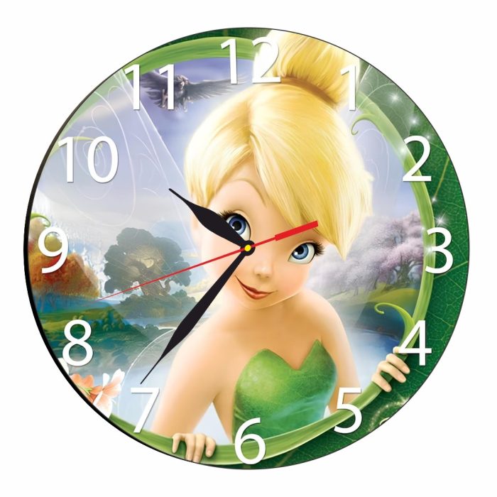 Ceas Disney cu Tinker Bell, Lemn, 40 cm, CSDUV003 - imagine 1