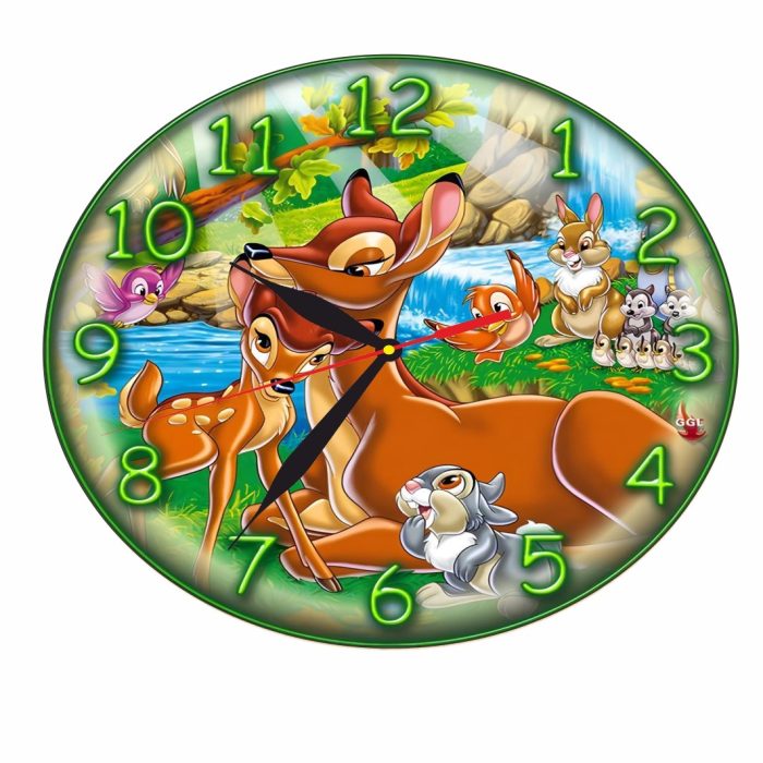 Ceas Disney, Bambi, Lemn, 40 cm, CSDUV005 - imagine 4