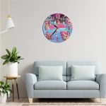 Ceas Disney, Sirenele Bloopies, Lemn, 40 cm, CSDUV008 - imagine 2