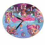 Ceas Disney, Sirenele Bloopies, Lemn, 40 cm, CSDUV008 - imagine 4