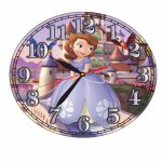 Ceas Disney, Printesa Sofia, Lemn, 40 cm, CSDUV022 - imagine 4