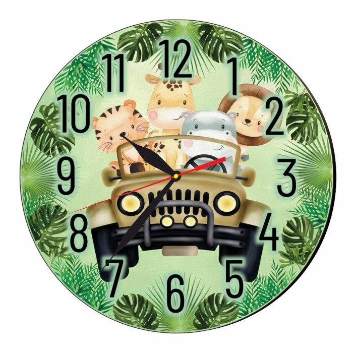 Ceas Disney, Safari, Lemn, 40 cm, CSDUV028 - imagine 5