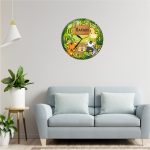 Ceas Disney, Safari, Lemn, 40 cm, CSDUV030 - imagine 2