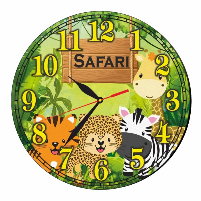 Ceas Disney, Safari, Lemn, 40 cm, CSDUV030 - imagine 5