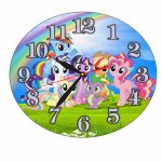 Ceas Disney, Micii mei Ponei,  My Little Pony, Lemn, 40 cm, CSDUV033 - imagine 4