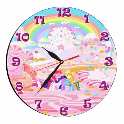 Ceas Disney, Micii mei Ponei,  My Little Pony, Lemn, 40 cm, CSDUV034
