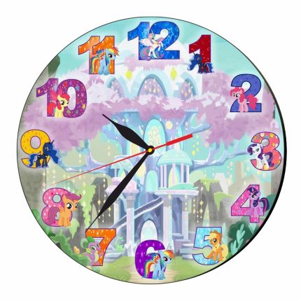 Ceas Disney, Micii mei Ponei,  My Little Pony, Lemn, 40 cm, CSDUV035