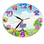 Ceas Disney, Micii mei Ponei,  My Little Pony, Lemn, 40 cm, CSDUV036 - imagine 4