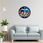 Ceas Disney, Roblox, Lemn, 40 cm, CSDUV038 - imagine 2