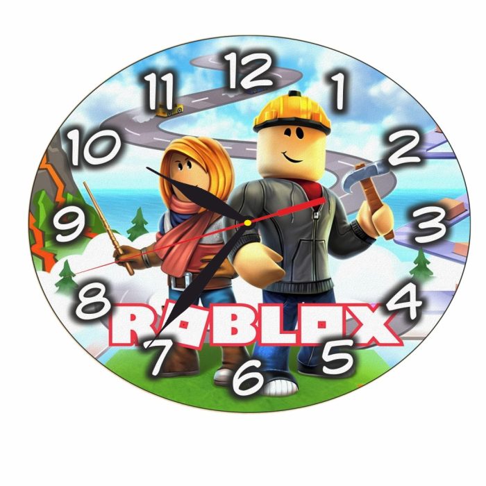 Ceas Disney, Roblox, Lemn, 40 cm, CSDUV040 - imagine 4