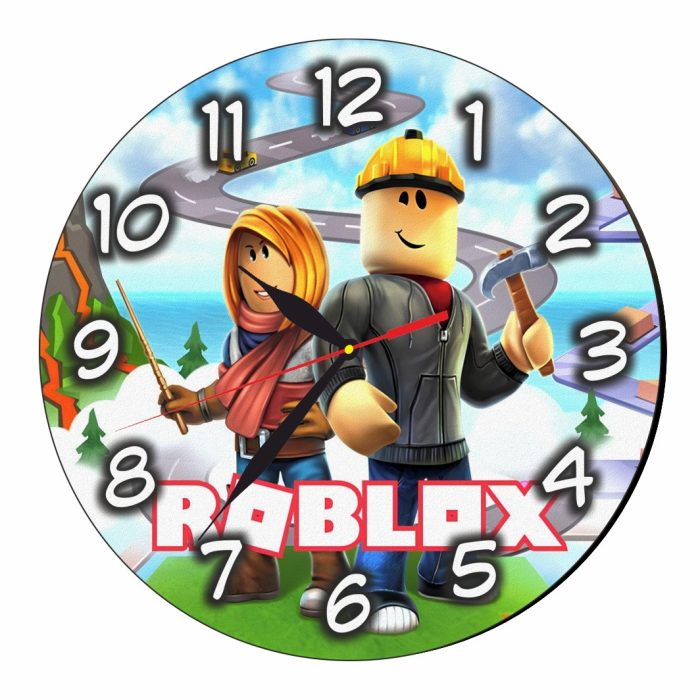 Ceas Disney, Roblox, Lemn, 40 cm, CSDUV040 - imagine 5
