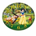 Ceas Disney, Alba ca zapada, Lemn, 40 cm, CSDUV042 - imagine 4