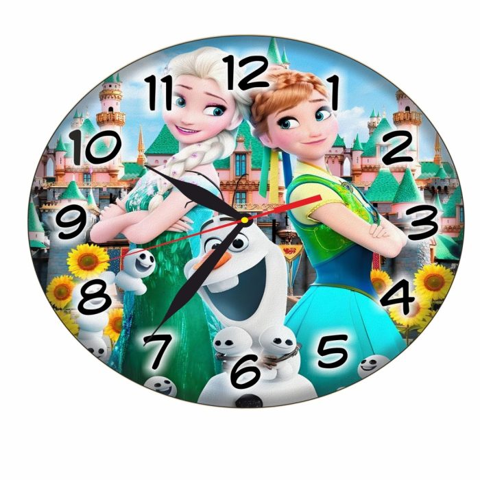 Ceas Disney, Frozen, Olaf, Lemn, 40 cm, CSDUV044 - imagine 4