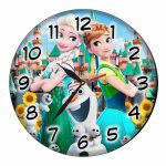 Ceas Disney, Frozen, Olaf, Lemn, 40 cm, CSDUV044 - imagine 5