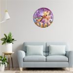 Ceas Disney, Rapunzel, Lemn, 40 cm, CSDUV057 - imagine 2
