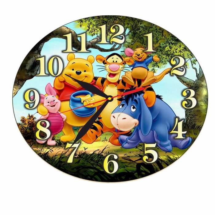 Ceas Disney, Winnie The Pooh, Lemn, 40 cm, CSDUV058 - imagine 4