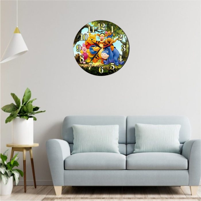 Ceas Disney, Winnie The Pooh, Lemn, 40 cm, CSDUV058 - imagine 2
