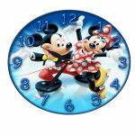 Ceas Disney, Mickey Mouse, Minnie Mouse, Lemn, 40 cm, CSDUV059 - imagine 4