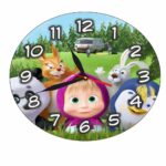 Ceas Disney, Masha si Ursul, Lemn, CSDUV070 - imagine 4