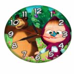 Ceas Disney, Masha si Ursul, Lemn, CSDUV071 - imagine 4