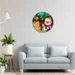 Ceas Disney, Masha si Ursul, Lemn, CSDUV071 - imagine 2