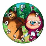 Ceas Disney, Masha si Ursul, Lemn, CSDUV071 - imagine 5