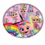 Ceas Disney, Cry Babies, Lemn, 40 cm, CSDUV074 - imagine 4