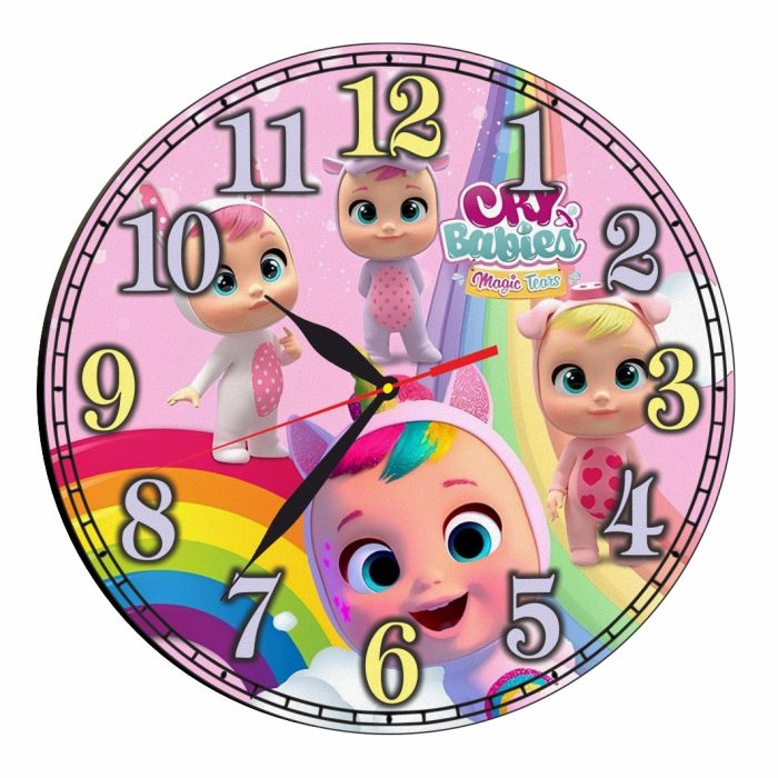 Ceas Disney, Cry Babies, Lemn, 40 cm, CSDUV074 - imagine 5
