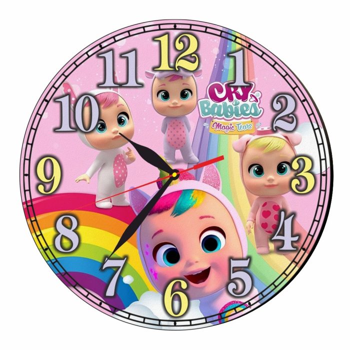 Ceas Disney, Cry Babies, Lemn, 40 cm, CSDUV074 - imagine 1