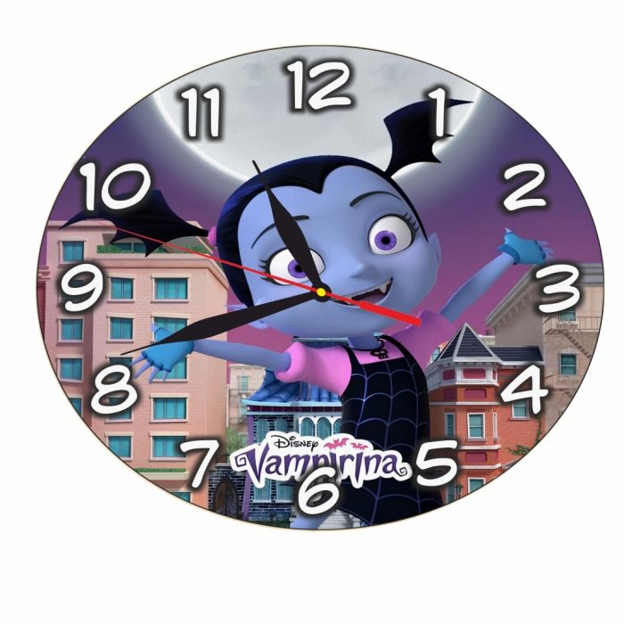 Ceas Disney, Vampirina, Lemn, 40 cm, CSDUV077 - imagine 4