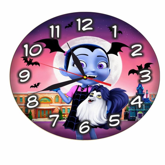Ceas Disney, Vampirina, Lemn, 40 cm, CSDUV078 - imagine 4