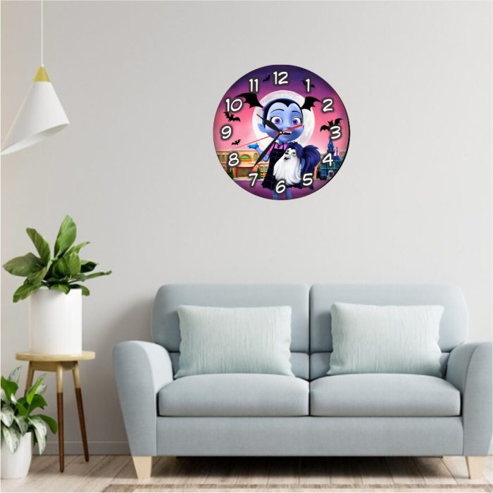 Ceas Disney, Vampirina, Lemn, 40 cm, CSDUV078 - imagine 2
