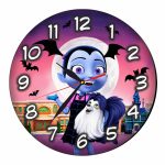 Ceas Disney, Vampirina, Lemn, 40 cm, CSDUV078 - imagine 5