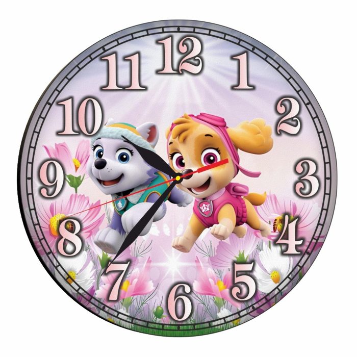 Ceas Disney, Echipa Patrol, Lemn, 40 cm, CSDUV082 - imagine 1
