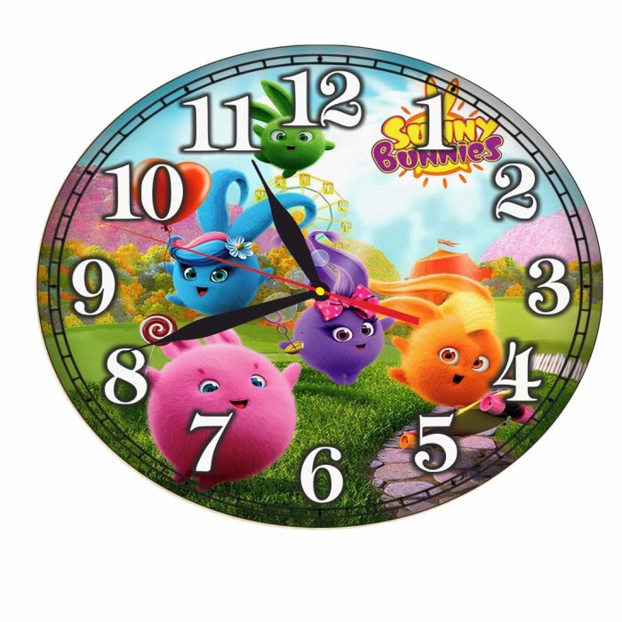 Ceas Disney, Sunny Bunnies, Lemn, 40 cm, CSDUV084 - imagine 4