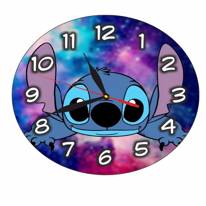 Ceas Disney, Lilo & Stitch, Lemn, 40 cm, CSDUV087 - imagine 4