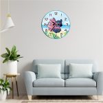 Ceas Disney, Lilo & Stitch, Lemn, 40 cm, CSDUV091 - imagine 2