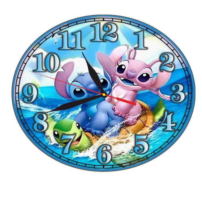 Ceas Disney, Lilo & Stitch, Lemn, 40 cm, CSDUV092 - imagine 4